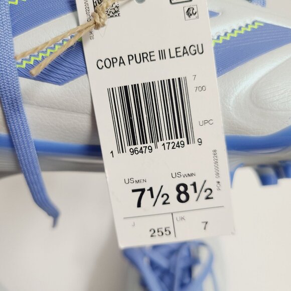 NEW Adidas Copa Pure III League FG MG Soccer Cleats ID9050 Size 7.5 Halo Blue main image 6